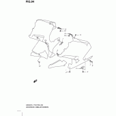 Схема вузла: Under cowling installation parts (Gs500fh p3) для Suzuki GS500