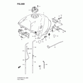 Схема узла: Топливный бак (Model k8) для Suzuki GSR600