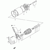 Схема вузла: Електричний стартер для Suzuki GSX750