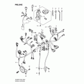 Схема вузла: Електропроводка (Dl650ak8/au3k8/ak9/auek9/al0/auel0) для Suzuki DL650 V-Strom