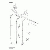 Схема узла: Руль & Тросики для Suzuki TU250