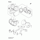 Схема вузла: Спідометр (Gsf1250ak7/ak8/ak9) для Suzuki GSF1250 Bandit