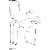 Схема вузла: Кермо & Тросики (Vl1500Btl7 E28) для Suzuki VL1500 Boulevard C90T BOSS
