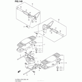Схема узла: Подножки (Vl1500Bl4 E03) для Suzuki VL1500 Boulevard C90