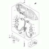 Схема узла: Задний фонарь (Стоп-сигнал) для Suzuki AN400 Burgman (EU analogue of SkyWave)