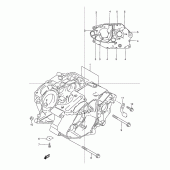 Схема узла: Картер двигателя для Suzuki TU125