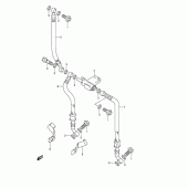Схема узла: Передний тормозной шланг для Suzuki GSX1400