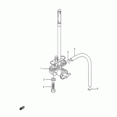 Схема узла: Топливный кран для Suzuki TS200