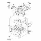 Схема вузла: Повітряний фільтр Suzuki GSX-R750