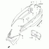 Схема вузла: Бічні панелі (Model k1) для Suzuki AN400 Burgman (EU analogue of SkyWave)
