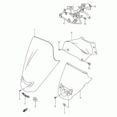 Схема вузла: Вітрове скло (Model x) для Suzuki UC150 Epicuro