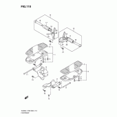 Схема вузла: Підніжки для Suzuki VL800 Boulevard C50T