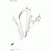 Схема узла: Цепь ГРМ & Натяжитель & Успокоитель для Suzuki DR650 DR650SE