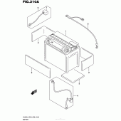 Схема вузла: Акумулятор для Suzuki VL800 Boulevard C50 BOSS