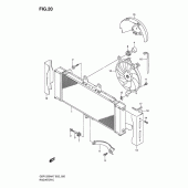 Схема вузла: Радіатор для Suzuki GSF1250 Bandit