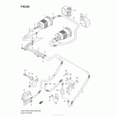 Схема вузла: Система вентиляції бензобака (E33) для Suzuki GSX-R750