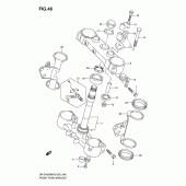 Схема узла: Кронштейн передней вилки (Model k5/k6) для Suzuki DR-Z400 DR-Z400SM