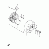 Схема узла: Статор & Ротор (Model r p9) для Suzuki TS125
