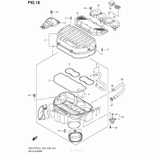 Схема узла: Воздушный фильтр для Suzuki GSX-R750