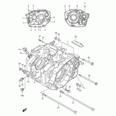 Схема узла: Картер двигателя для Suzuki LS650 Savage