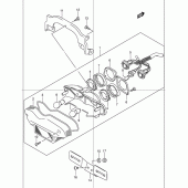 Схема вузла: Задній ліхтар (Стоп-сигнал) для Suzuki GSF1200 Bandit