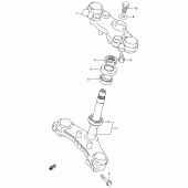 Схема вузла: Рульова траверса для Suzuki RF900