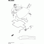 Схема узла: Топливный бак (Vl800L6 E33) для Suzuki VL800 Boulevard C50