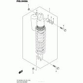Схема вузла: Задній амортизатор для Suzuki DR-Z400 DR-Z400SM