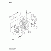 Схема узла: Головка цилиндра для Suzuki AN400 Burgman (EU analogue of SkyWave)