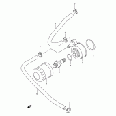 Схема узла: Масляный охладитель для Suzuki TL1000