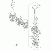 Схема вузла: Карбюратор для Suzuki GSX600 Katana