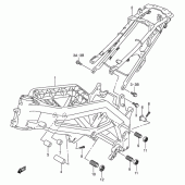 Схема узла: Рама (Model k3) для Suzuki SV1000