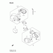 Схема вузла: Поворотники для Suzuki SFV650 Gladius