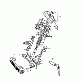 Схема вузла: Рульова траверса для Suzuki GS1000