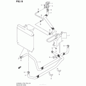 Схема вузла: Патрубок системи охолодження для Suzuki UH200 Burgman