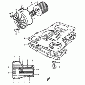 Схема вузла: Піддон картера для Suzuki GS1000