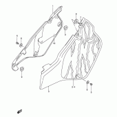 Схема вузла: Бічні панелі (Model n/s/t) для Suzuki RMX250