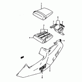 Схема вузла: Бічні панелі для Suzuki RGV250