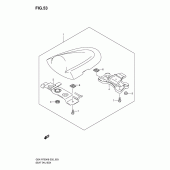 Схема вузла: Заглушка сидіння для Suzuki GSX-R750