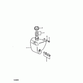 Схема вузла: Бак масляний Suzuki TS250