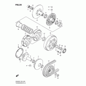 Схема вузла: Трансмісія для Suzuki AN400 Burgman (EU analogue of SkyWave)