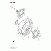 Схема вузла: Переднє колесо (Gsf650ak7/uak7/sak7/suak7/ak8/uak8/sak8/suak8) для Suzuki GSF650 Bandit S
