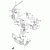 Схема вузла: Система індукції повітря (Gsf1200w/x/y e18) для Suzuki GSF1200 Bandit