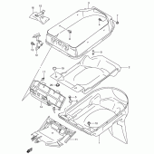 Схема вузла: Багажник для шолома для Suzuki AN400 Burgman (EU analogue of SkyWave)