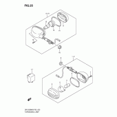 Схема узла: Поворотники для Suzuki DR125