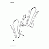 Схема вузла: Ланцюг ГРМ & Натягувач & Заспокоювач для Suzuki VZ800 Intruder M800/ Boulevard M50