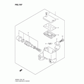 Схема вузла: Передній гальмівний циліндр (An400zal1 e2) для Suzuki AN400 Burgman (EU analogue of SkyWave)