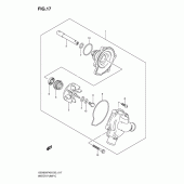 Схема вузла: Водяний насос Suzuki GSX650