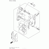Схема вузла: Передній гальмівний супорт для Suzuki DR-Z400 DR-Z400SM
