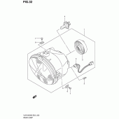 Схема вузла: Фара для Suzuki VLR1800 Intruder C1800R/Boulevard C109R